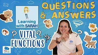 Q&A GAME: VITAL FUNCTIONS | LEARNING WITH SARAH | EDUCATIONAL VIDEOS