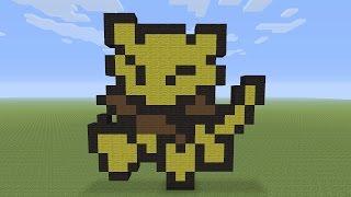 Minecraft Pixel Art - Abra Pokémon #063