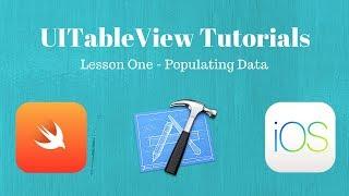 Creating iPhone Apps - UITableView Populating Data (Xcode 8 & Swift3)