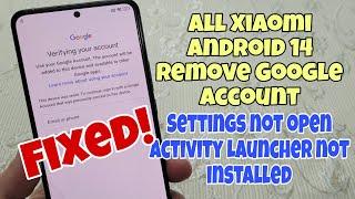 All Xiaomi HyperOs Android 14, Remove Google Account, Bypass FRP, Without PC. No sim card