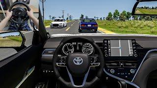 BeamNG Drive - 2023 Toyota Camry [Steering Wheel gameplay]