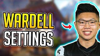 WARDELL FULL VALORANT SETTINGS - Wardell’s Settings, Keybinds, and Crosshair GUIDE - Pro Setup