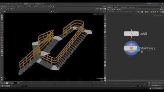 Houdini tutorial - Procedural modeling of stairs