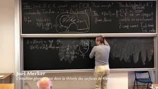 Séminaire Math-Philo 2019 (ENS Ulm) : Jöel Merker, Intuition géométrique et surfaces de Riemann