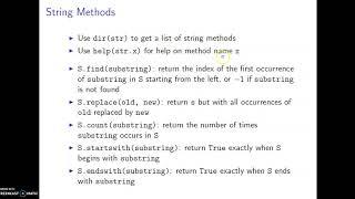 Indexing strings