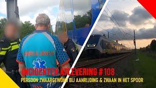 Persoon zwaargewond bij een aanrijding & een zwaan in het spoor - Incidentenbestrijders #108