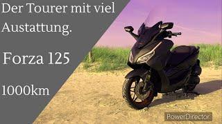 Forza 125 special edition 2023, 1000 km Review / Erfahrung. #hondaforza125 #hondaforza #honda