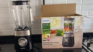 Philips blender kutu açma ve kullanımı/smooithie tarifi-philips hr2228/90problend  5000 cam