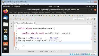 How to Remove white spaces from a string in Java
