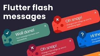 Flutter Custom Error Message - Flash Message