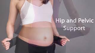 How to wear the Baby belly band maternity support belt for back, belly and hip support