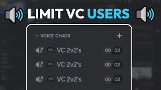 How To Limit Voice Channel To 2 Users on Discord 