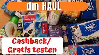 dm Cashback [Haul]  Gratis testen  Beim TestEck