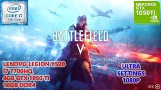 Battlefield V i7 7700HQ GTX 1050 Ti Ultra Settings