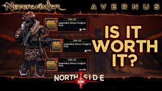 Neverwinter Mod 19 - 200k Zen 500 Legendary Bonus Insignia Packs 9 Account Wide Mounts Northside