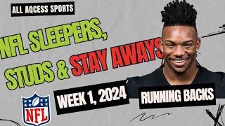 NFL Draftkings: Week One Running Backs | Sleepers Studs & Stay Aways.