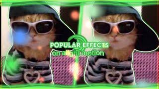 popular effects on alight motion | with qr code