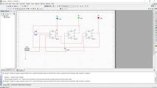 3 Bit Counter Using JK Flip-flops in Multisim