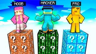 TORRE de LUCKY BLOCKS NOOB vs PRO vs HACKER!