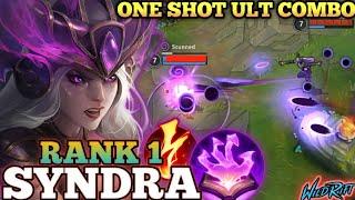 SYNDRA PERFECT ULT EXECUTION! 100% BURST META BUILD - TOP 1 GLOBAL SYNDRA BY 4 con cho ngu-WILD RIFT