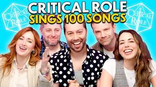 Critical Role Tries To Sing 100 Epic Songs In 10 Minutes! | Voice Cast of The Legend Of Vox Machina