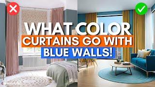 What Color Curtains Go With Blue Walls? | Best Curtain Colors for Blue Walls | Wall Curtains