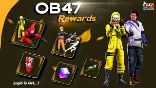 Ob47 Update Free Rewards | criminal bundle return | free fire new event | ff new event | new event