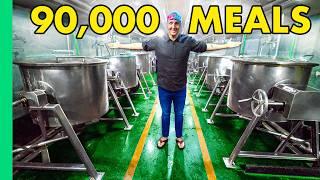 How India Cooks 90,000 Meals in Three Hours!! India's MEGA KITCHEN!!!