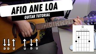 Afio Ane Loa - Guitar Tutorial