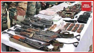 Stash Of Arms Recovered From Kupwara Encounter After 5 Terrorists Killed