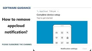 How to Remove Samsung Appcloud notification in Mobile | Disable Appcloud Notification in Samsung
