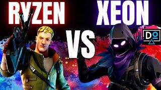 XEON E5 2620 V3 VS RYZEN 7 1700 PRO | FORTNITE | (TESTE BÔNUS NO FINAL)