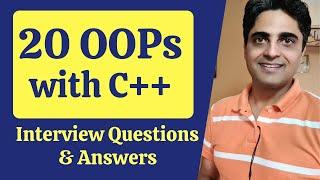 20 OOPs with C++ Interview Questions & Answers - Object Oriented Programming Interview for Placement
