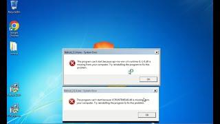 How to fix api-ms-win-crt-runtime-I1-1-0.dll  and VCRUNTIME140.dll missing error windows 7