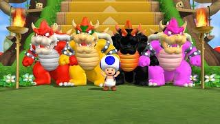 Mario Party 9 Step It Up - Mario Vs Bowser Vs Daisy Vs Peach