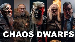 POLITICIANS as WARHAMMER 40K CHAOS DWARFS / AI generated ai reimagine ai art ai video