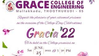 GRACE COLLEGE OF ENGINEERING - COLLEGE DAY CELEBRATIONS - GRACIA '22