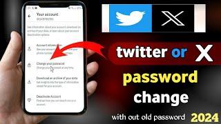 how to change password on x account