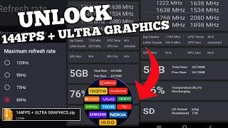 Unlock 120fps Android + Ultra Graphics No-Root 100% Working | Max FPS Fix Lag - No Root