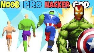 NOOB vs PRO vs HACKER vs GOD in Mashup Hero