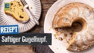 Saftiger Gugelhupf | Hefegugelhupf-Rezept mit Rosinen und Mandeln