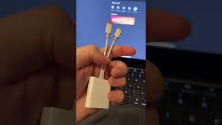 SD card reader with dual plugs for lightning and usb c #brandonveza #brandonvezareviews