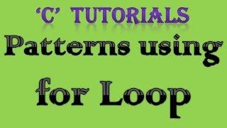 C Programming Tutorial   28 Patterns using for loop