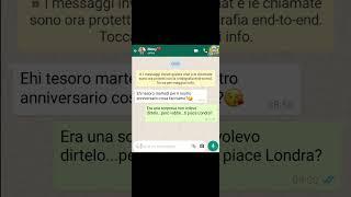 Stai programmando l anniversario perfetto? #shorts #whatsapp #chat