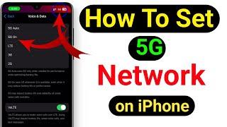 how to set 5g network on iphone | iphone me 5g setting kaise kare