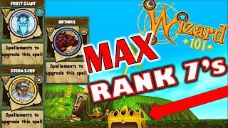 Wizard101 - The FASTEST Way to MAX Your Rank 7 Spells!! (Spellement Farming Tech)