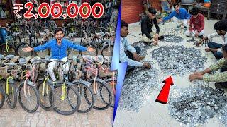 Buying All Bicycles Using Coins | 2,00,000 सिक्कों से खरीद ली साइकिल की पूरी दुकान