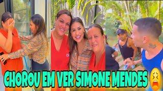 ELA CHOROU QUANDO VIU SIMONE MENDES PELA PRIMEIRA VEZ  CARLINHOS MAIA REALIZOU O SONHO DELA 