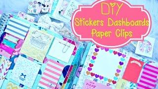 DIY Planner Supplies: Stickers, Paper Clilps, and Erin Condren Dashboard