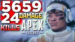 АПЕКС ФЕРМА: 24 Килла 5659 Урона за Вэнтедж - qadRaT Apex Legend Стрим - Vantage 20 Kills 4000 dmg